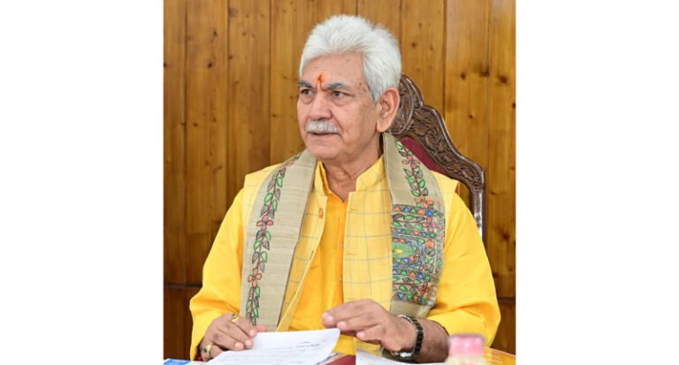 Lt Governor Manoj Sinha Extends Warm Greetings on Durga Puja