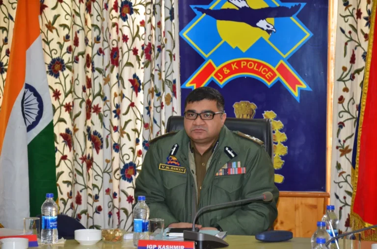IGP Kashmir Assesses Crime and Security Situation in Bandipora
