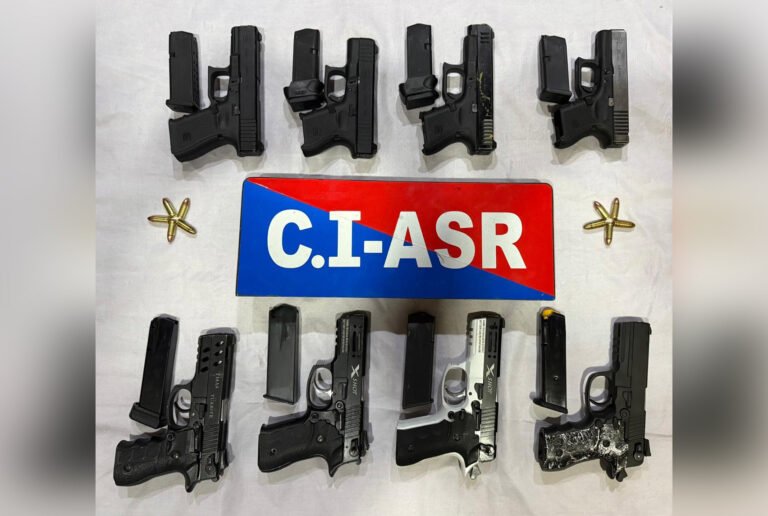 Punjab Police Arrest Two for Smuggling Eight Sophisticated Pistols from Pakistan