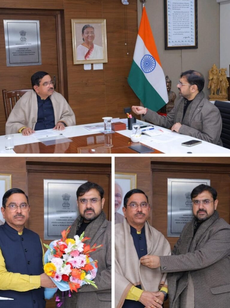 Satish Sharma Meets Union Minister Pralhad Joshi