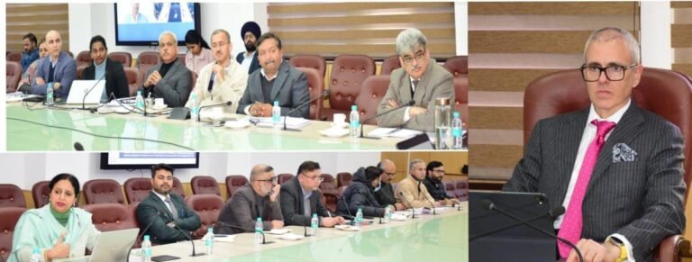CM Omar Abdullah Stresses on Urban Planning for Sustainable Development in Jammu & Kashmir