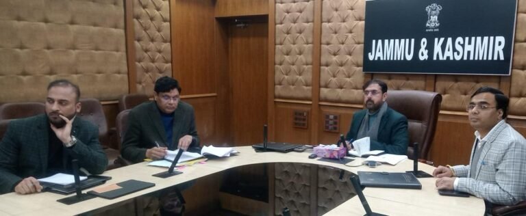 Satish Sharma Reviews Functioning of JaKeGA, Urges Expedited Establishment of E-Services Centres