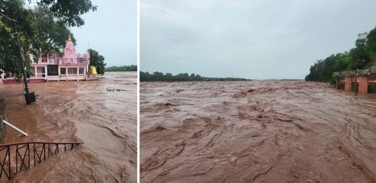Chenab River Flows In Spate, Akhnoor Villages Submerged; 40 Trapped, Rescue On