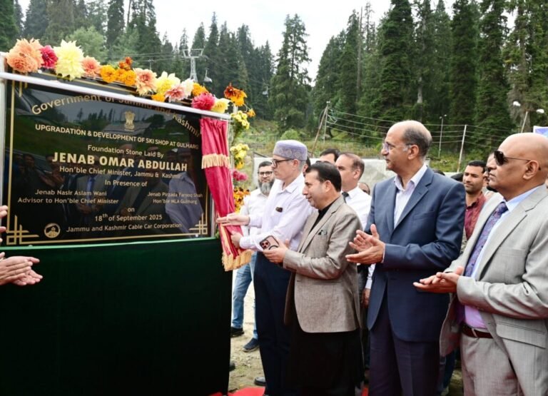CM Omar Abdullah unveils Gulmarg Convention Centre, Envisions Gulmarg as ‘Asia’s Davos’
