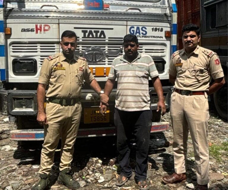 Jammu Police, South Zone Solves Hit and Run Case Within 24 Hours, Accused Driver Arrested and Truck Seized by Police Station Gangyal
