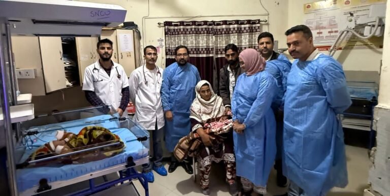 Newborn baby managed at GMC Doda NICU