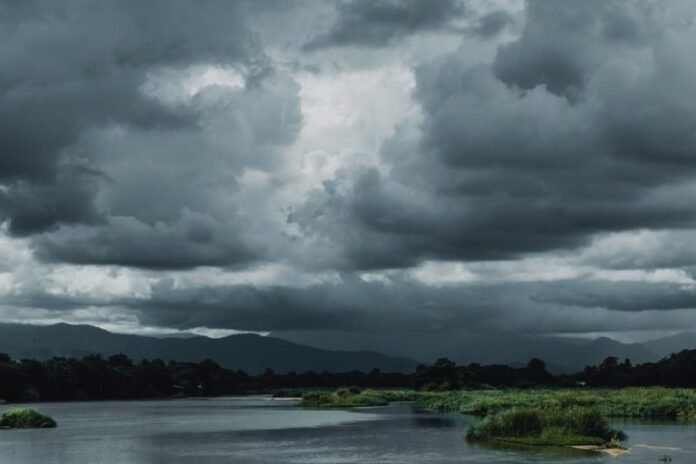 Monsoon clouds over North Bengal skies